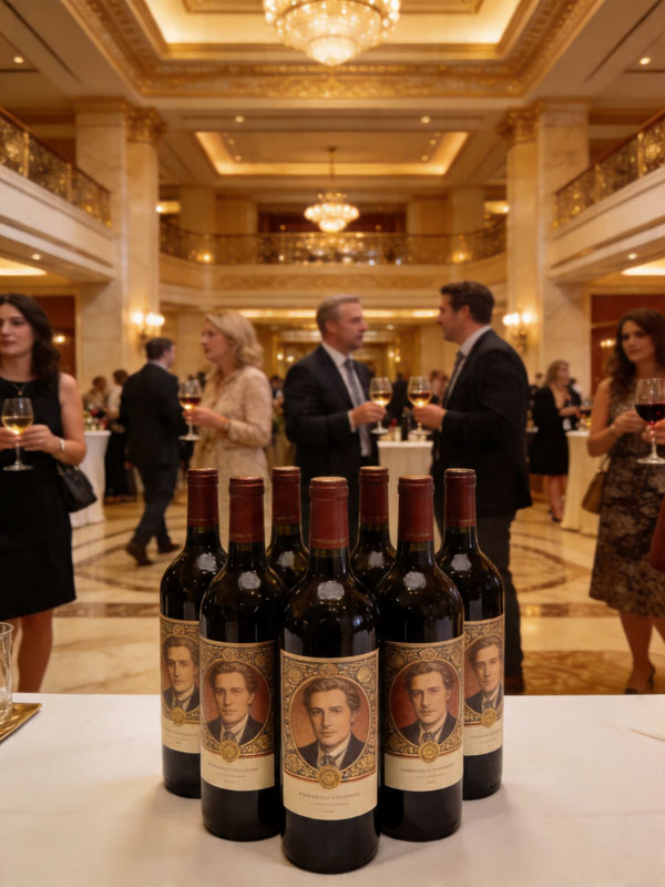 Branded bottle label example