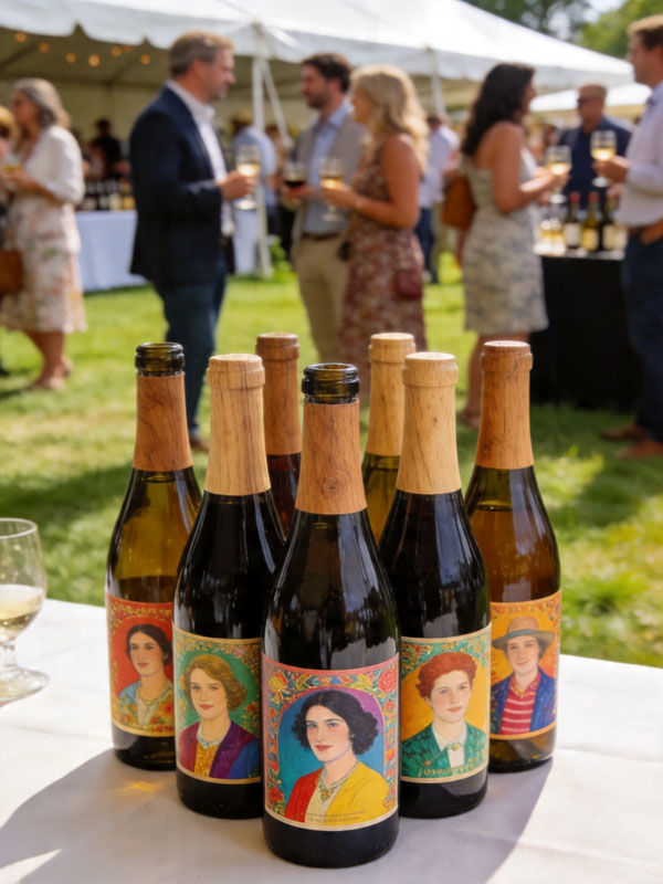 Custom wine label example